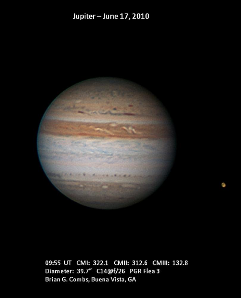 Jupiter and Ganymede - June 17, 2010