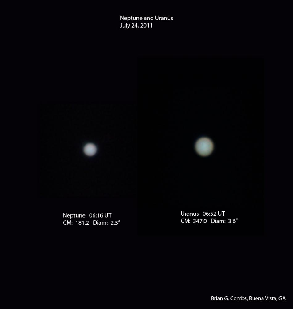 Neptune and Uranus - July 24, 2011